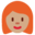 woman, medium skin tone, red hair